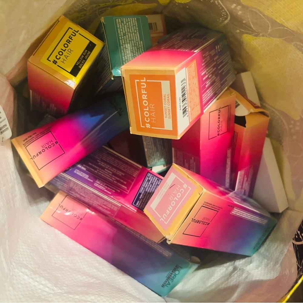 L'Oreal Makeup Collection Yellow and Pink